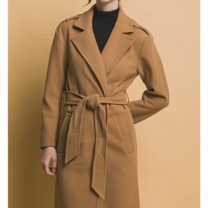 Stylish Tan Long Coat